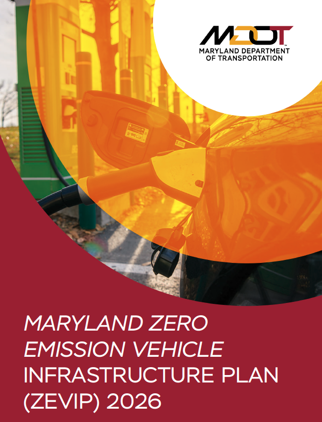 Cover page of the Maryland Zero Emission Vehicle Infrastructure Plan